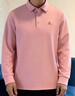 皮爾卡丹（pierre cardin）正品高端男士長(cháng)袖t恤2025新款春秋季翻領(lǐng)中年商務(wù)休閑polo衫男款 粉紅色 p19715 XL 52/180 建議【142-155斤】 曬單實(shí)拍圖