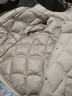 羽絨棉服女短款冬裝新款棉衣小個(gè)子時(shí)尚輕薄小棉襖韓版加厚外套潮 米白色 XL 90-105斤 曬單實(shí)拍圖