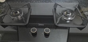 美的（Midea）【液化氣/煤氣罐】燃氣灶雙灶家用5.0KW大火力黑晶寬面板臺嵌兩用雙灶Q330 曬單實(shí)拍圖