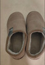 回力純色全包棉鞋情侶室內外防滑保暖棉拖鞋HLX0233灰色44-45碼 曬單實(shí)拍圖