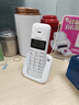 摩托羅拉（Motorola）數字無(wú)繩電話(huà)機 無(wú)線(xiàn)座機 子母機 大屏幕 雙免提 語(yǔ)音報號 三方通話(huà) 辦公家用電話(huà)機C2601 白色一拖四 曬單實(shí)拍圖