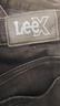 Lee25冬新726標準中腰直筒磨毛黑灰色男牛仔褲保暖 黑灰色 34 曬單實(shí)拍圖