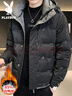 花花公子（PLAYBOY）羽絨服男冬季2025男士外套短款輕薄衣多穿連帽百搭衣服 曬單實(shí)拍圖