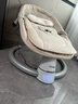 Trimigo（泰美高）嬰兒搖搖椅哄娃神器哄睡寶寶搖搖椅嬰兒見(jiàn)面禮新生兒電動(dòng)嬰兒搖籃 【卡其】 嬰兒搖椅寶寶滿(mǎn)月禮物嬰兒用品 【蚊帳+餐盤(pán)+玩偶+頭枕+藍牙音樂(lè )】 曬單實(shí)拍圖