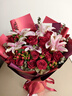 來(lái)一客鮮花速遞玫瑰百合鮮花送女友老婆生日禮物全國同城配送 19朵紅玫瑰粉百合花束 曬單實(shí)拍圖