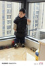 保姆鵝  【風(fēng)墻】?jì)和鸾q服寶寶中長(cháng)款護臉加厚外套保暖童裝[NG2664] 炭黑 110 曬單實(shí)拍圖