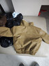 G.duck小黃鴨男童加絨皮衣外套秋冬裝2026新款寶寶冬季夾克兒童加厚棉衣 咖色 加絨款 110 曬單實(shí)拍圖