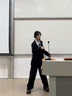 達佳詩(shī)黑色西裝套裝女職業(yè)正裝女士西服外套通勤高級感大學(xué)生面試小個(gè)子 黑色套裝【一?？畚餮b外套+西褲】 L 【適合115-125斤可穿】 曬單實(shí)拍圖
