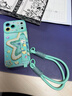 膜遇蘋(píng)果17promax手機殼iPhone16promax保護套帶掛繩14Plus腕帶支架15油畫(huà)星星17Air全包鏡頭硅膠防摔 短掛繩丨油畫(huà)星星青丨腕帶支架 iPhone 17 Pro Max 曬單實(shí)拍圖