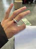 財神爺戒指環(huán)女足銀999小銀珠戒指新中式國風(fēng)純銀珠戒指復古禮物 小財神戒指-中號適合110-130斤 彈力繩，送備用珠可以調節大小 曬單實(shí)拍圖