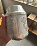 金鑲玉純錫茶葉罐 中式復古家用金屬防潮散茶密封罐存儲茶罐  梅蘭竹菊 曬單實(shí)拍圖