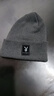 花花公子帽子針織帽男士潮帽騎車(chē)冷帽保暖加絨加厚毛線(xiàn)帽 布藝標灰色帽子【加絨加厚】 曬單實(shí)拍圖