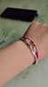老銀匠實(shí)心年輕款銀手鐲s999足銀莫比烏斯環(huán)手鐲女生情人節禮物送女朋友 曬單實(shí)拍圖
