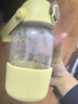 北鼎（Buydeem）吸管?chē)崌嵄?大容量水杯耐高溫玻璃杯家用高顏值便攜水壺節日禮物 小鵝黃 | 暢快噸1000ml 曬單實(shí)拍圖
