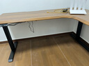 木藝生轉角雙電機電動(dòng)升降電腦桌家用辦公雙人L型桌子工作臺拐角書(shū)桌 【雙電機2節】整板右拐角胡桃色 覆膜板材 1.6*1.1M(升級加強版收納橫梁) 曬單實(shí)拍圖
