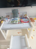 babypods兒童積木桌游戲桌寶寶學(xué)習桌1-3-6歲可升降書(shū)桌幼兒園繪畫(huà)桌椅 積木+繪畫(huà)板+100顆動(dòng)物積木 曬單實(shí)拍圖