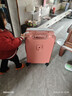 袋鼠（KANGAROO）多功能行李箱大容量拉桿箱男大號皮箱密碼箱女生大號旅行箱登機箱 B607【玫+白】多功能-單箱 28英寸 【長(cháng)途出行】 曬單實(shí)拍圖