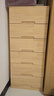 玖曌實(shí)木夾縫柜抽屜式窄松木斗柜縫隙收納柜儲物邊柜床頭柜柜子五斗柜 六層 50cm 曬單實(shí)拍圖