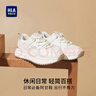 海瀾之家（HLA）運動(dòng)休閑鞋女秋冬百搭小白阿甘鞋輕便老爹鞋HDAYXW1CDQ036 米紅36 曬單實(shí)拍圖