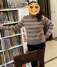 奢汐（Srcr）半高領(lǐng)羊毛衫女100%羊毛毛衣內搭秋冬洋氣條紋針織打底衫 曬單實(shí)拍圖