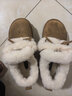 他她（TATA）小白兔雪地靴毛毛加絨鞋厚底棉鞋冬天女士保暖鞋CUB01DM5 棕黃/米白（仿毛里） 38 曬單實(shí)拍圖