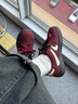 環(huán)球酒紅德訓鞋女2025秋季爆款潮流氣質(zhì)小眾女鞋休閑時(shí)尚百搭板鞋 曬單實(shí)拍圖