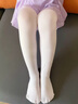 自由系女童舞蹈襪夏季薄款跳舞襪白色打底褲寶寶練功專(zhuān)用連褲襪兒童絲襪 曬單實(shí)拍圖