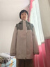 伯希和（Pelliot）戶(hù)外兒童沖鋒衣男女三合一防風(fēng)防水春夏夾克外套134301043綠灰150 曬單實(shí)拍圖