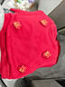 嘟嘟家男童套裝冬款女童衛衣褲子冬新款保暖兒童中式拜年服喜慶 紅色 90 曬單實(shí)拍圖