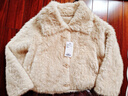 香影咩咩絨毛絨短外套女款2025冬季新款仿羊羔毛皮毛一體環(huán)保皮草 杏色 S 155/80A/85-95斤 曬單實(shí)拍圖