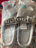 果洛菲踩屎感eva拖鞋男女夏季浴室洗澡大碼防滑男士涼拖鞋 灰色 44-45  曬單實(shí)拍圖