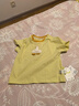 嘟嘟家男童T恤純棉夏季兒童短袖多巴胺男女童上衣寶寶童裝 日光黃色 100 曬單實(shí)拍圖