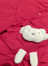 戴維貝拉（DAVE＆BELLA）冬款寶寶羽絨服女童防水加厚外套女寶寶小熊新年紅色衣服 曬單實(shí)拍圖