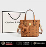 CHARINE&KATH 小&ck女包高級感托特包女2025新款手提菜籃子包女今年流行斜挎包 棕色 生日禮物送女友 【送專(zhuān)柜禮袋】 曬單實(shí)拍圖