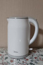 美的（Midea）電熱水壺養生母嬰級316L不銹鋼雙層無(wú)縫一體內膽防燙燒水壺 1.7L自動(dòng)智能斷電 年貨 SH17M301PRO 曬單實(shí)拍圖