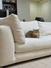 莫語(yǔ)萊茵沙發(fā)法式奶油風(fēng)客廳沙發(fā)小戶(hù)型侘寂復古風(fēng)直排布藝沙發(fā)小戶(hù)型 沙發(fā)-大三人位-2.66米（常規款） 混紡精織夏麻布【防水防污】 曬單實(shí)拍圖