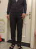 皮爾卡丹（pierre cardin）商務(wù)休閑褲男春秋季修身毛呢褲子男士彈力高端小西褲 深灰  34 曬單實(shí)拍圖
