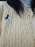 皮爾卡丹（pierre cardin）100%純羊毛衫女小馬刺繡針織開(kāi)衫秋冬麻花圓領(lǐng)長(cháng)袖毛衣時(shí)尚外套 黃色 L 110-125斤 曬單實(shí)拍圖