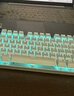 惠普（HP）GK200機械鍵盤(pán)有線(xiàn)辦公游戲鍵盤(pán) 20種背光燈效 87鍵電競鍵盤(pán)鼠標套裝電腦外設鍵鼠 皎月白【青軸】冰藍光 曬單實(shí)拍圖