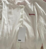 森馬（Semir）長(cháng)袖T恤女短款提花刺繡2025秋純棉蕾絲花邊修身開(kāi)衫109725101014 曬單實(shí)拍圖