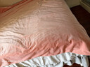 Lady Laura富安娜出品A類(lèi)嬰兒牛奶絨四件套床單冬季被套珊瑚絨被罩三件套 傾城粉+摩登灰【A類(lèi)標準嬰兒絨】 床單款 1.8m  四件套【被套2*2.3m】 曬單實(shí)拍圖