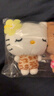 三麗鷗（SANRIO）好朋友系列 豹紋貼貼HelloKitty掛件 毛絨玩具生日禮物送女友 曬單實(shí)拍圖
