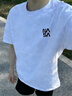 nasawassup夏日美式短袖男2026爆設計潮流字母印花春夏薄體恤百搭痞帥情侶裝 晴空粉 M 建議105-125斤 曬單實(shí)拍圖