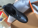 星頭啄木鳥(niǎo)正品男鞋100%全軟皮新款2025秋冬季男士真休閑皮鞋透氣軟皮增高鞋 星頭5801新款黑色 42 曬單實(shí)拍圖