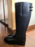 百麗（Belle）簡(jiǎn)約百搭牛皮騎士靴女冬季新款商場(chǎng)同款質(zhì)感長(cháng)筒靴E4G1DDG5 黑色 37 曬單實(shí)拍圖