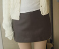 UR2025秋季新款女裝摩登都市氣質(zhì)肌理PU短款半裙UYY550032 曬單實(shí)拍圖