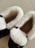 UGG MADE IN AUSTRALIA SINCE 1910官方正品澳洲牛皮羊毛雪地靴女冬季防寒保暖厚底系帶真皮毛一體男 黑色40 曬單實(shí)拍圖