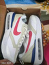 耐克男子透氣運動(dòng)鞋春季輕便復古老爹鞋NIKE AIR MAX DAWN DM0013 100白色/紅色/清透藍/黑/金屬銀 42.5 曬單實(shí)拍圖