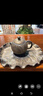 陶羽粗陶鎏金鐵釉荷葉茶盤(pán)家用創(chuàng  )意小茶臺茶托盤(pán)功夫茶具壺承干泡盤(pán) 復古粗陶·鎏金鐵釉·荷葉茶盤(pán) 曬單實(shí)拍圖