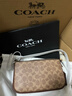 蔻馳（COACH）【禮物】女士經(jīng)典標志PLAZA手袋單肩包老花拉鏈女包 B4/棕黃色 棕色 曬單實(shí)拍圖